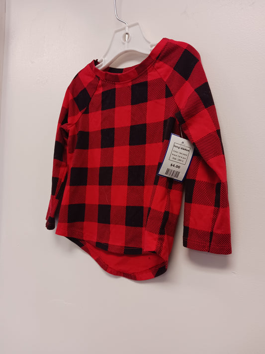 red plaid Cat & Jack long sleeve, 18M G