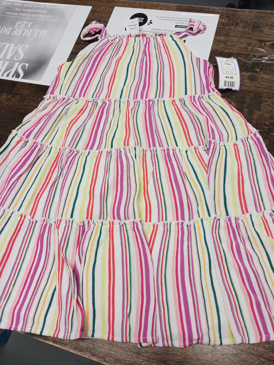 Colorful Striped Wonder Nation Dress, 5T G