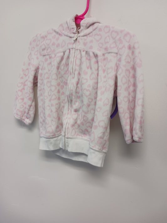 white/pink OshKosh Heart Jacket, 18M G