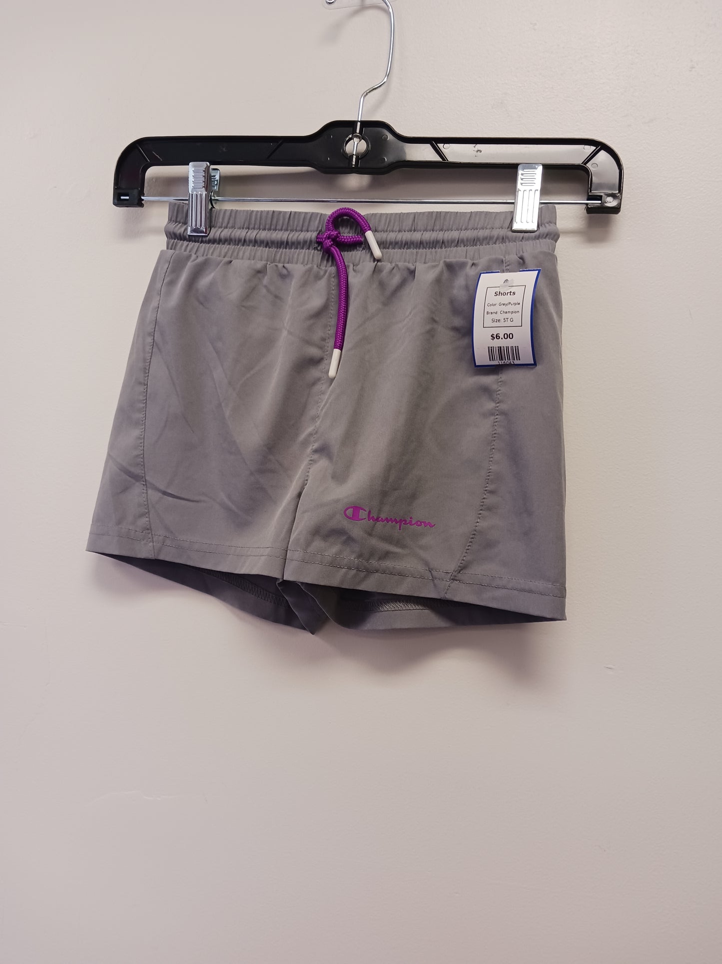 Grey/Purple Champion Shorts, 5T G