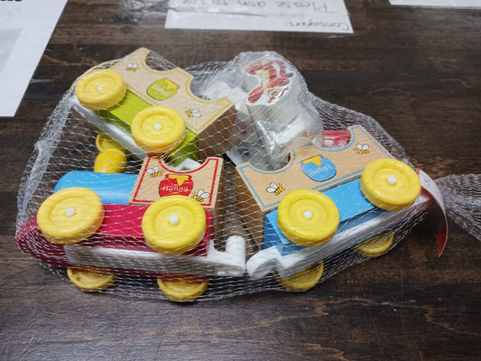 Wooden Winnie The Pooh Train Set