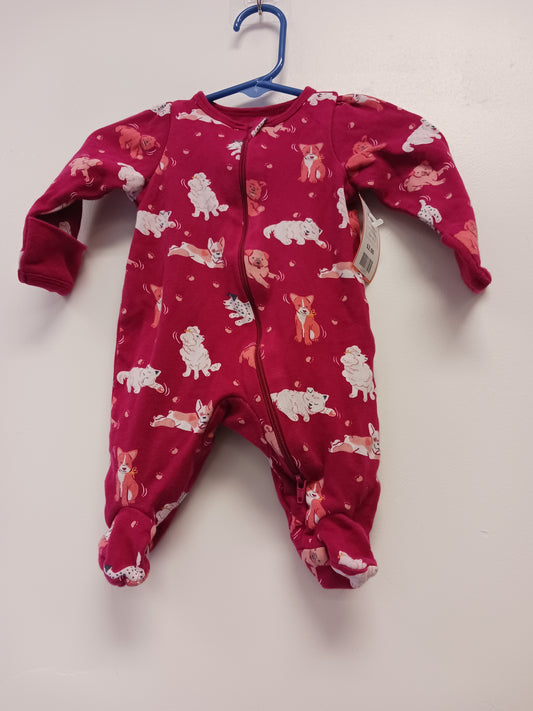 Burgandy Dog Wonder Nation Sleeper, NB G