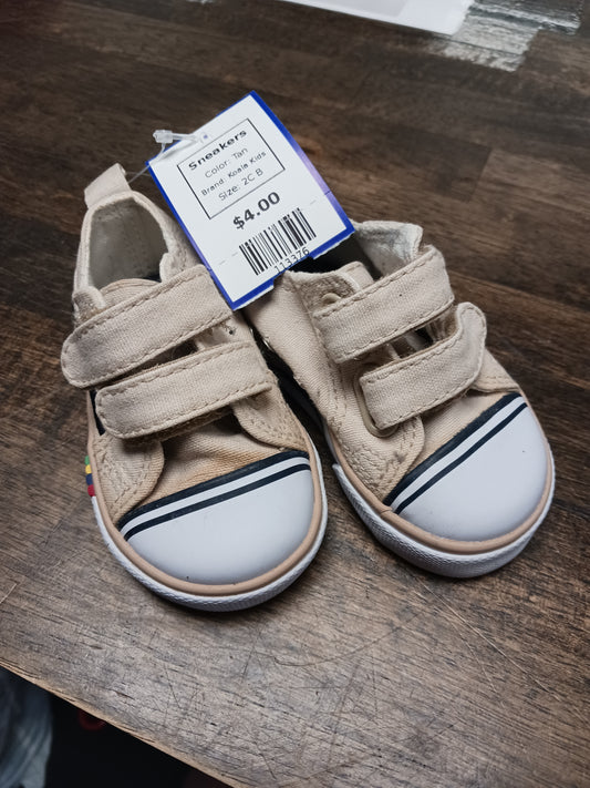 Tan Koala Kids Sneakers, 2C B