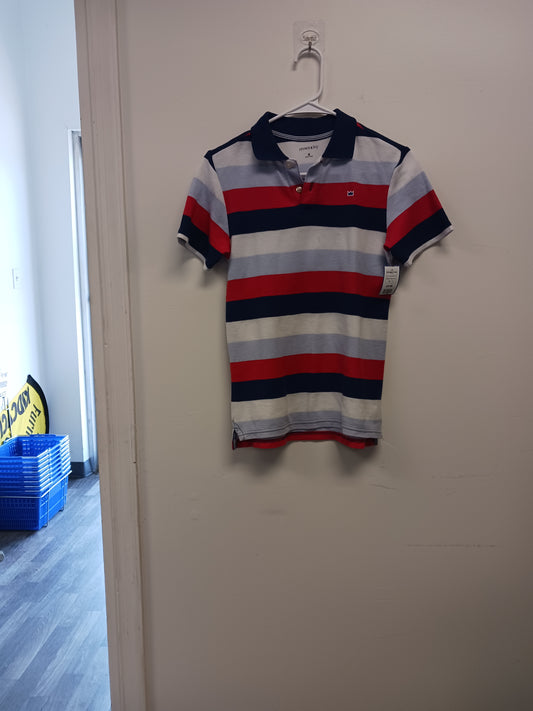red/white/blue Crown & Ivy Striped Polo, 7 B