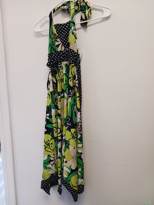 Green/black Speechless Flowered Sun Dress, 16 G