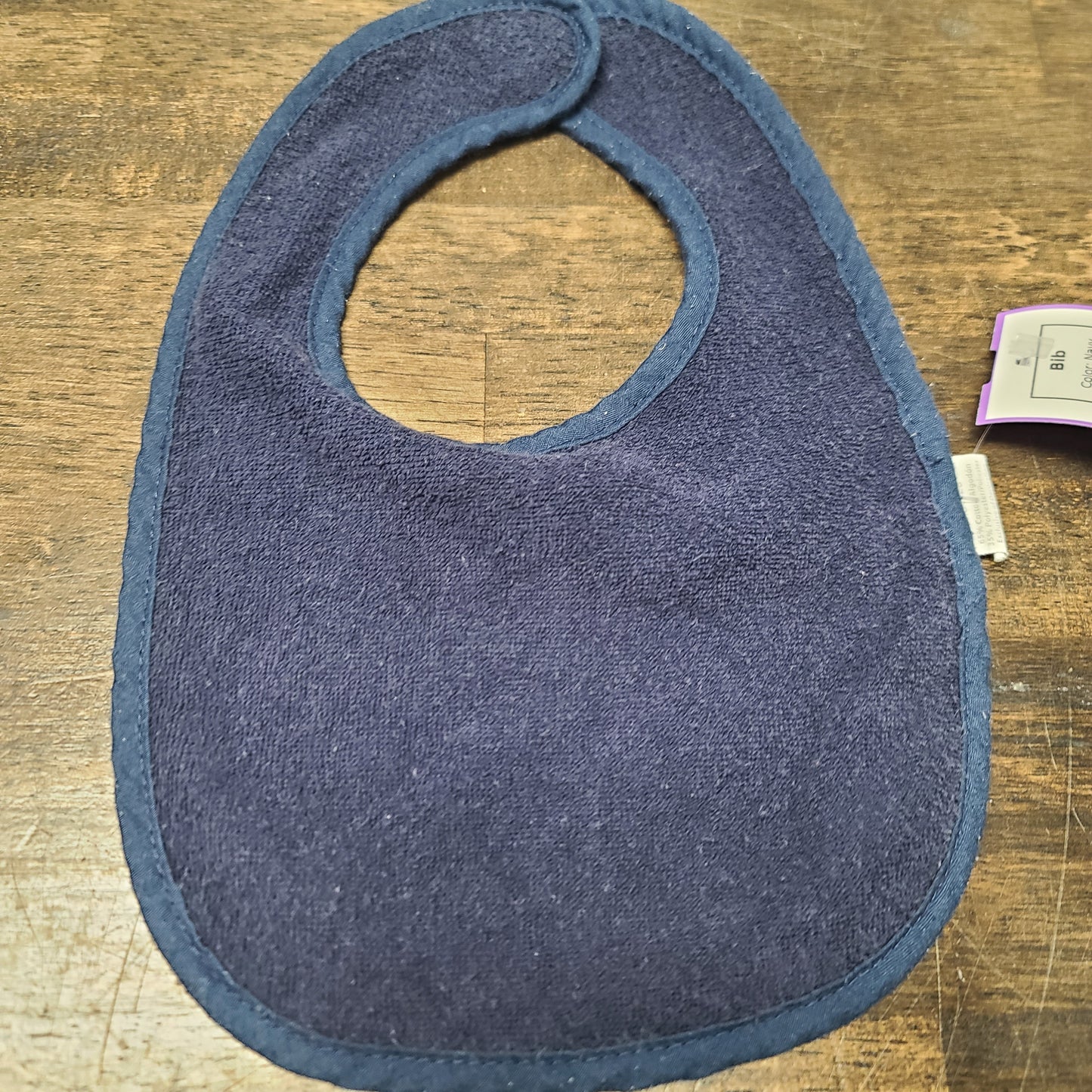 Navy Luvable Friends Bib