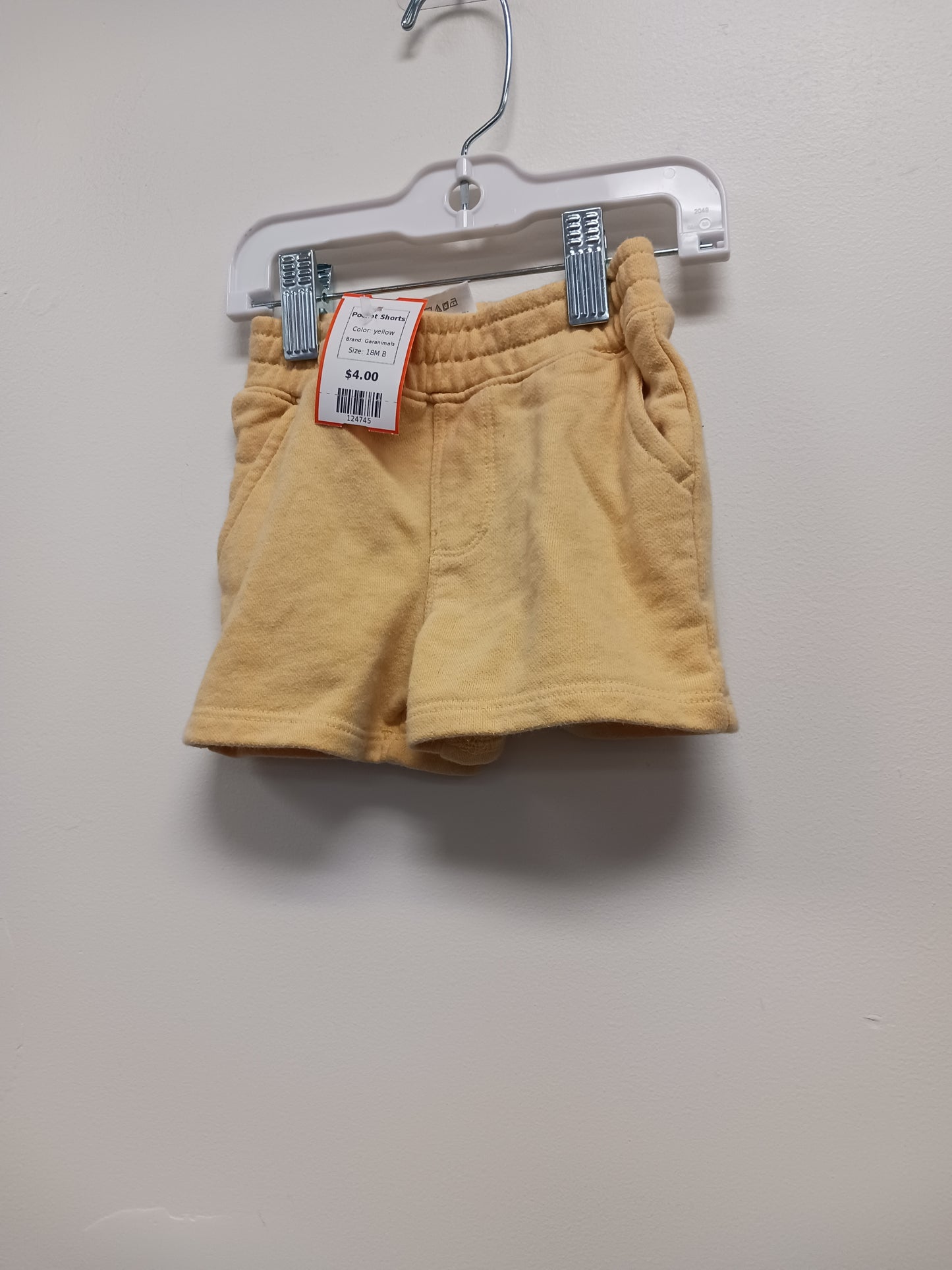 yellow Garanimals Pocket Shorts, 18M B