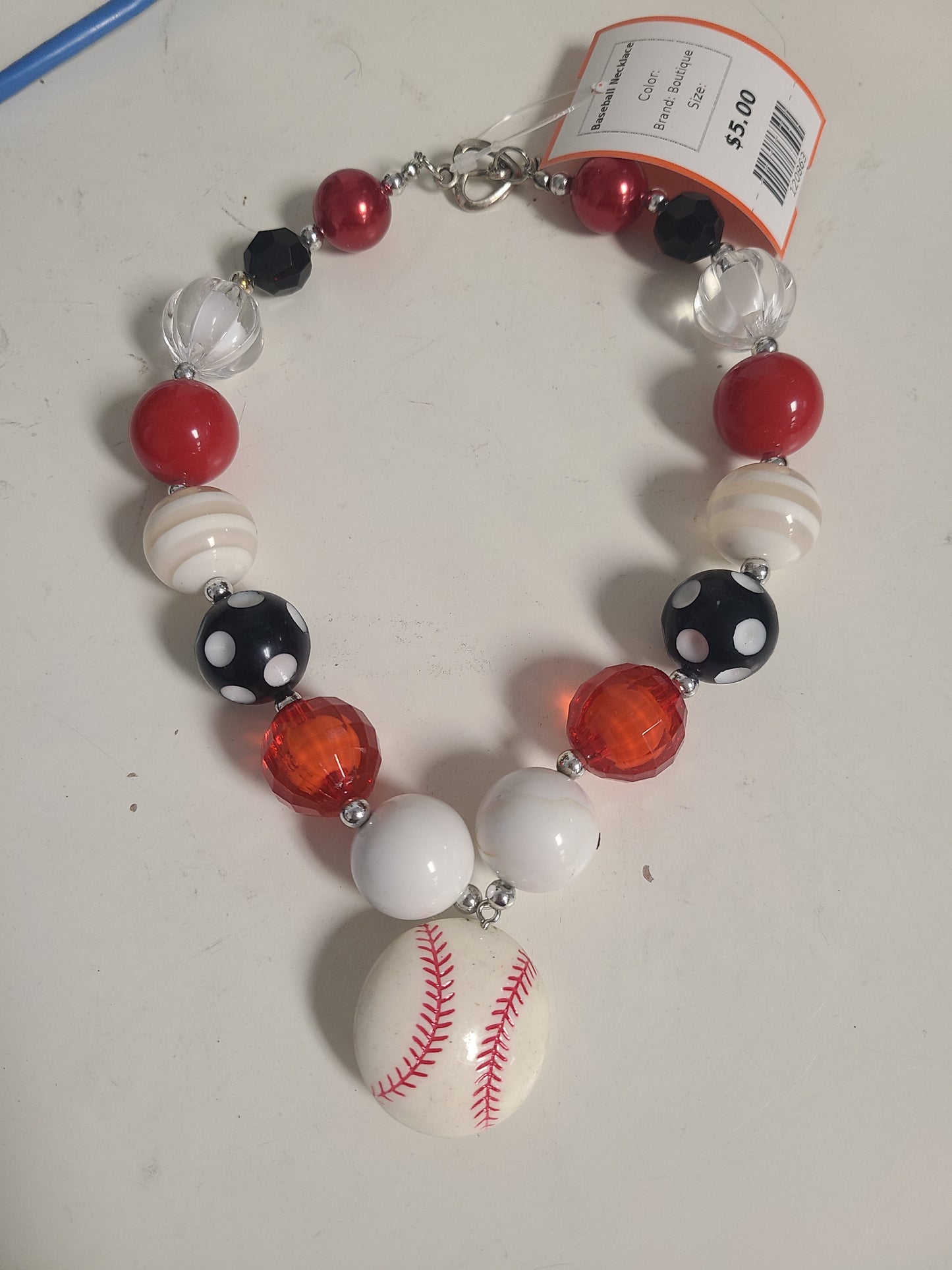 Boutique Baseball Necklace