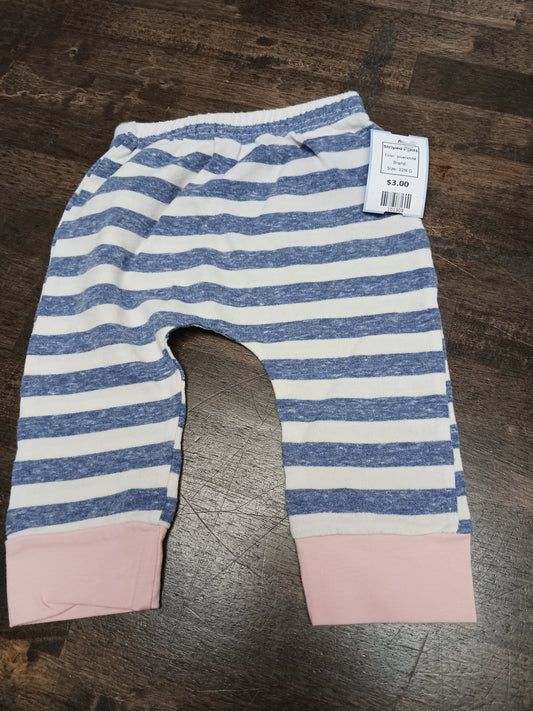 blue/white  Striped Pants, 12M G