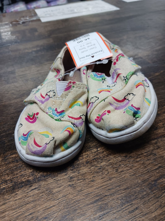 multi Toms Rainbow Slip Ons, 5 G