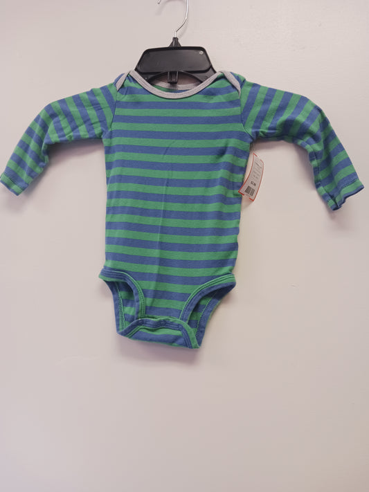 Green/Blue Striped Carters Longsleeve Onesie, 18M B
