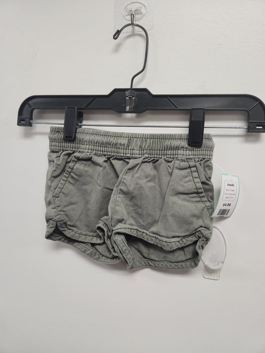 Green Jumping Bean Shorts, 2T G