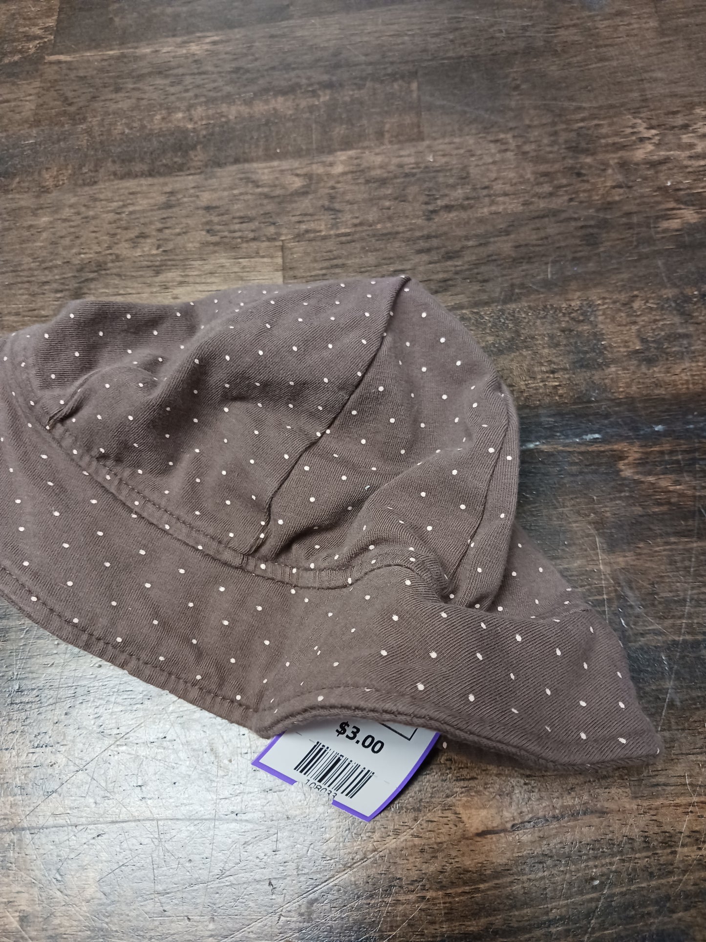 brown Vitamin Baby Poka Dot Hat