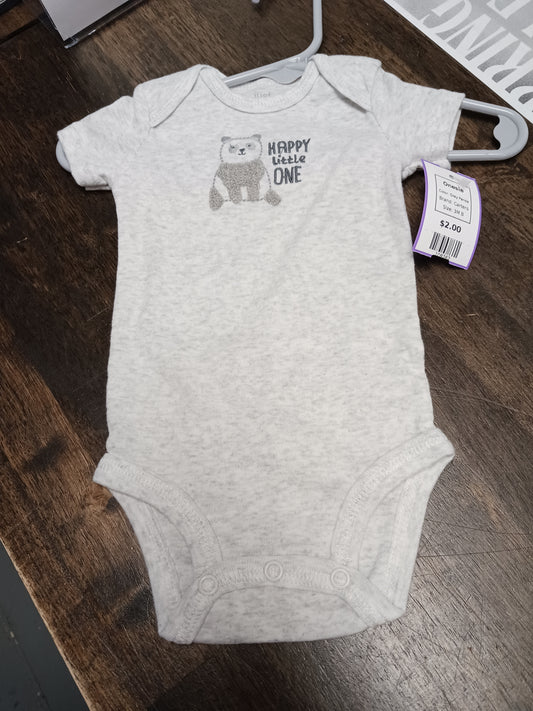 Grey Panda Carters Onesie, 3M B