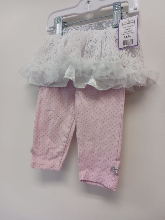Pink/White  Skirted Pants, 6M G