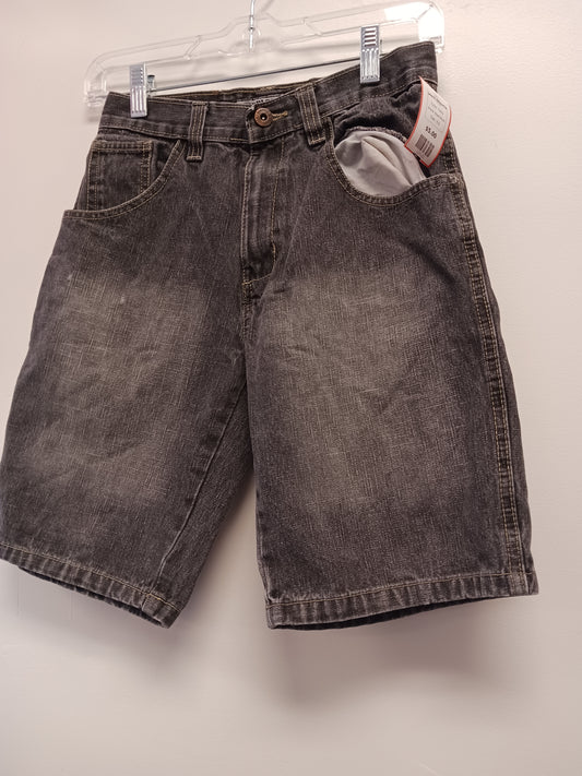 Grey Road Block Jean Shorts, 8 B