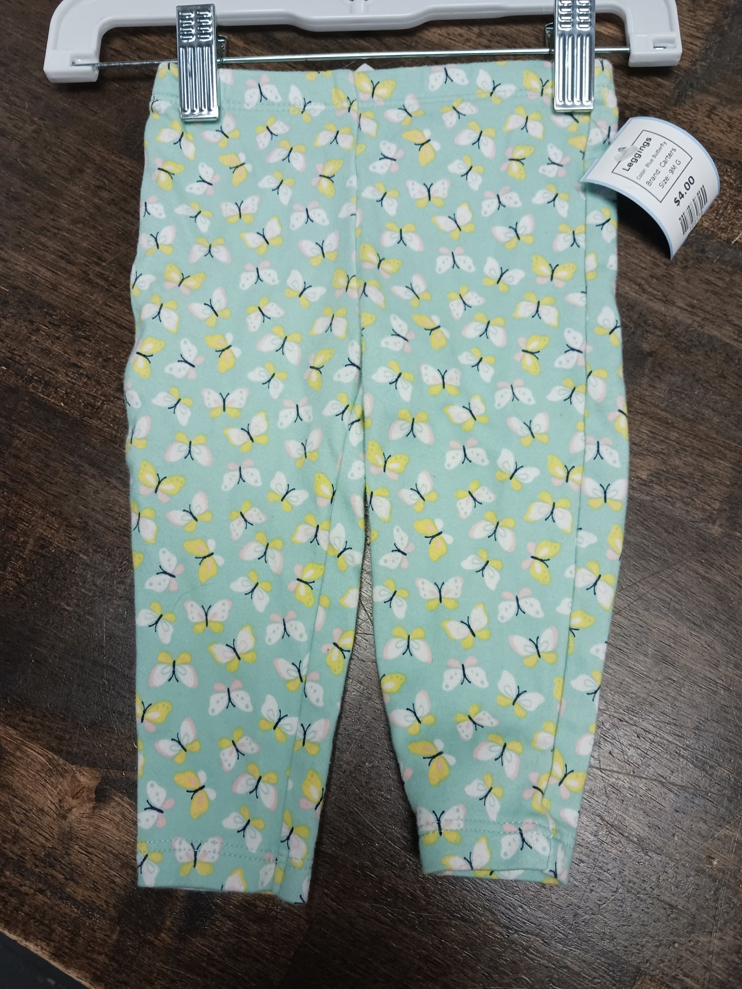 Blue Butterfly Carters Leggings, 9M G