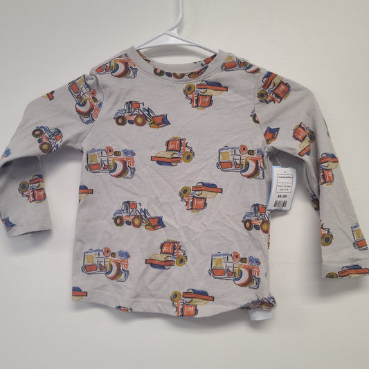 Grey Construction Old Navy Longsleeve Shirt, 3T B