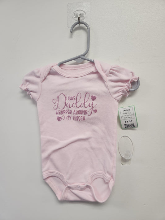 Pink Bon Bebe Onesie, 3M G