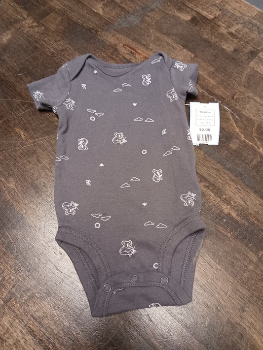 Grey Koala Carters Onesie, NB B
