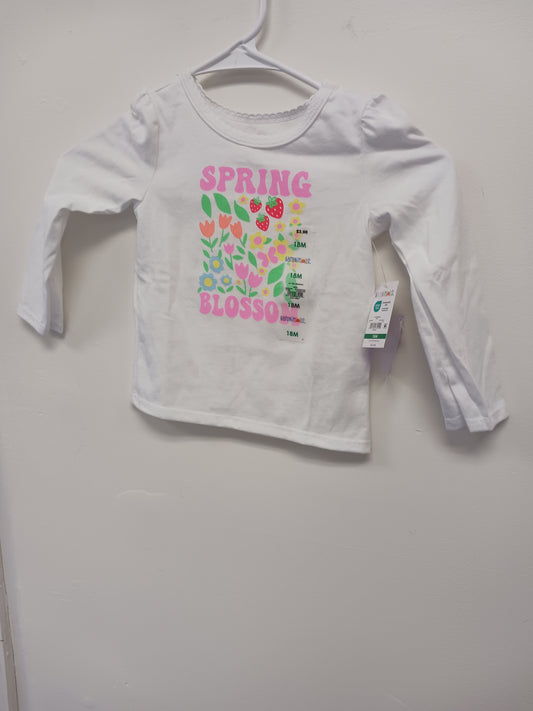 White Garanimals Longsleeve Shirt, 18M B