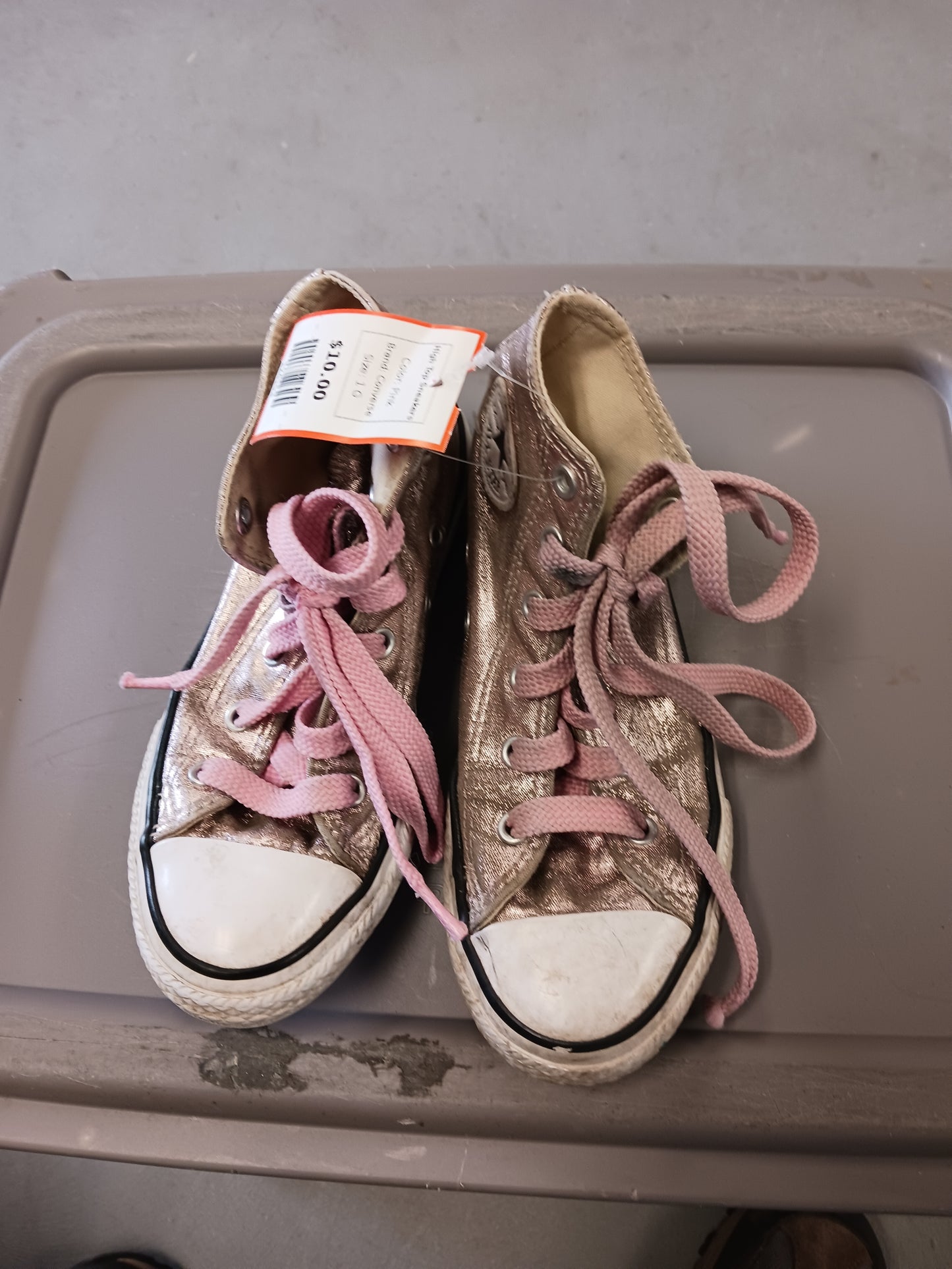 Pink Converse High Top Sneakers, 1 G