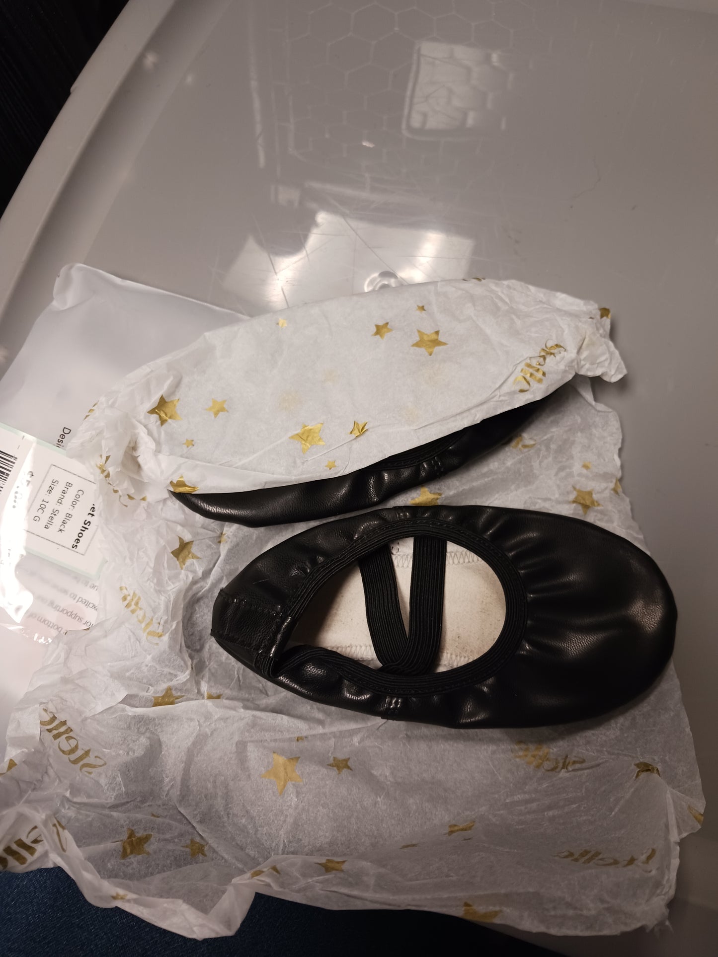 Black Stella Ballet Shoes, 10C G