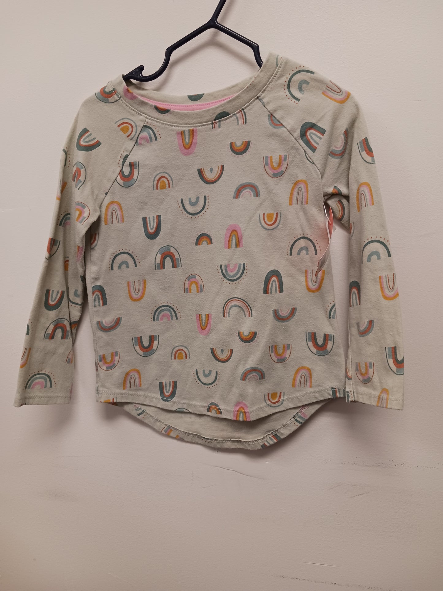 Green Cat & Jack Long Sleeve Rainbow Shirt, 3T G
