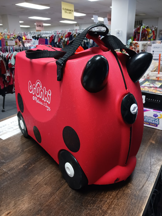 Red/Black Ladybug Trunki Ride On Suitcase
