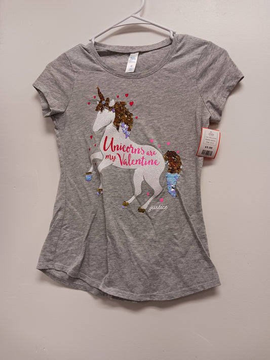 Grey Unicorn Justice Shirt, 12 G