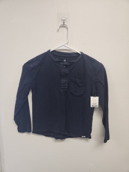 Navy Gap Longsleeve Shirt, 6 B