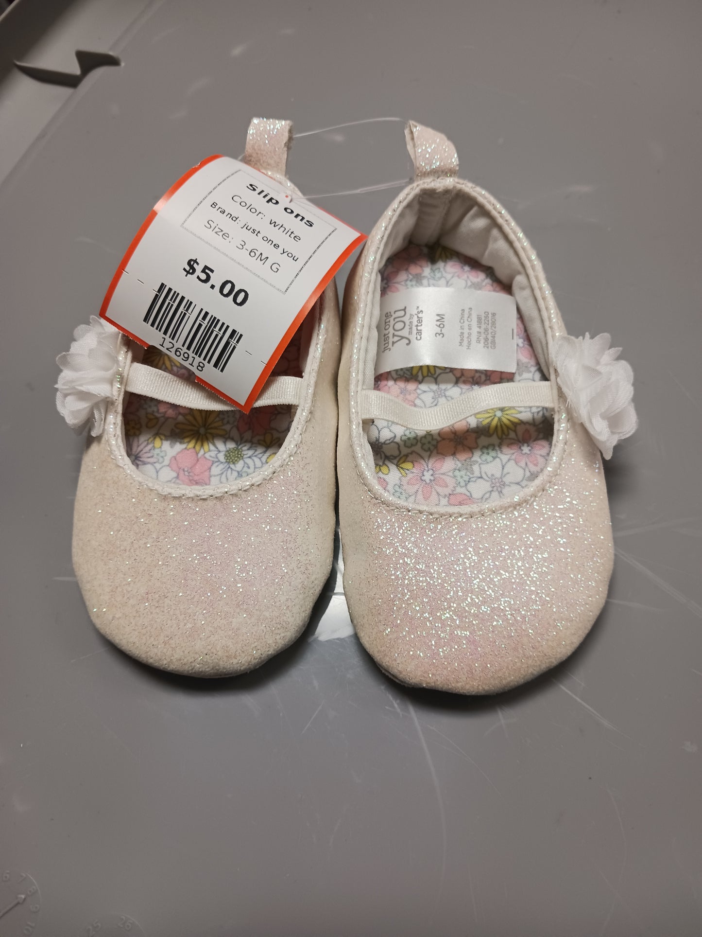 white just one you Slip ons, 3-6M G
