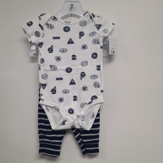 blue/white Carters 2 Piece Baseball Outfit, 6M B