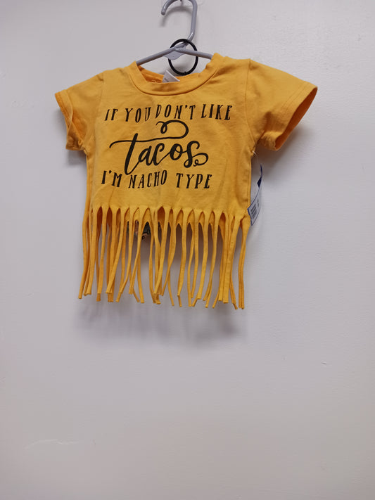 yellow/blue Boutique 2 Piece Taco outfit 0/3m, NB G