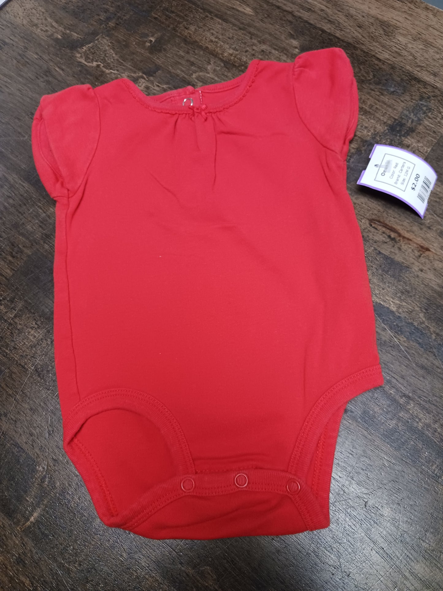 Red Carters Onesie, 12M G