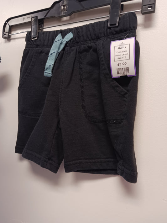 Black Carters Shorts, 4T B