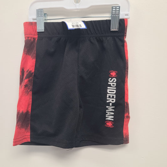 black/red marvel shorts, 4T B