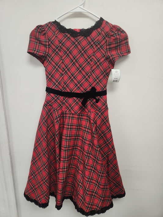 red plaid Bonnie Jean Dress, 8 G