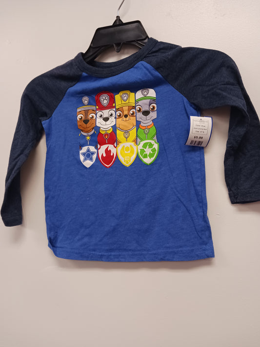 Blue Jumping Bean Long Sleeve Paw Patrol shirt, 4T B