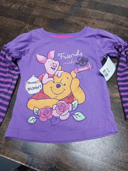 purple Disney Long Sleeve Winnie The Pooh Shirt, 2T G