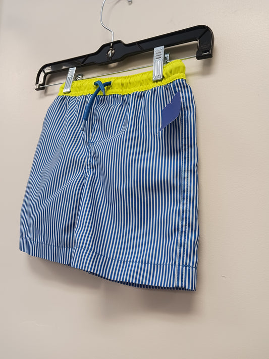 Blue/White/Green Land's End Swim Trunks, 4T B