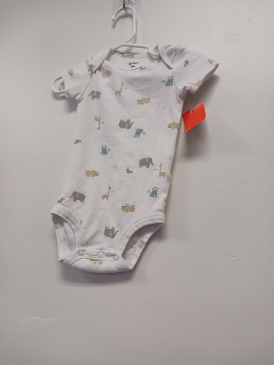 White Animal Carters Onesie, 9M B