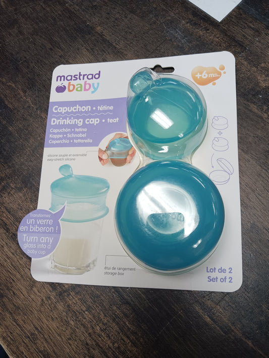 blue Mastrad Baby Drinking Cap