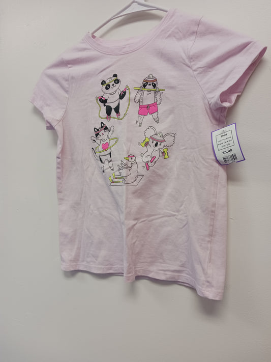 Pink Animal Cat & Jack Shirt, 6 G
