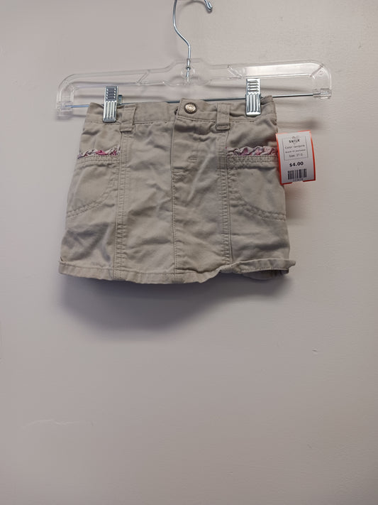 tan/pink VF Jeanswear Skort, 2T G