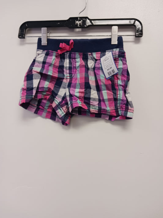 Pink/Purple/Navy Plaid Jumping Bean Shorts, 5T G
