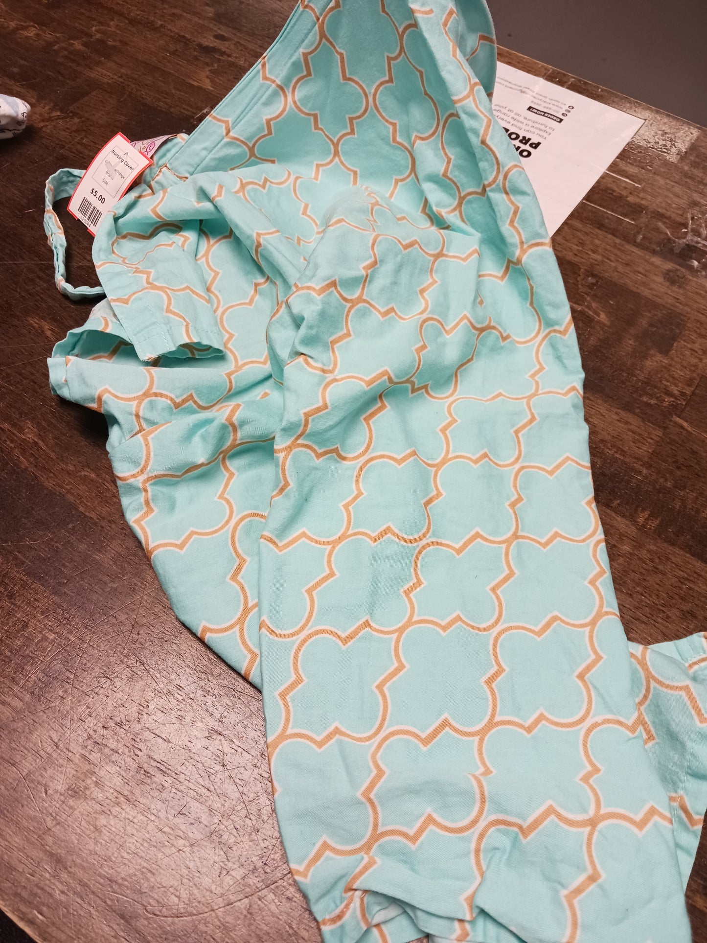 Blue/Orange  Nursing Cover
