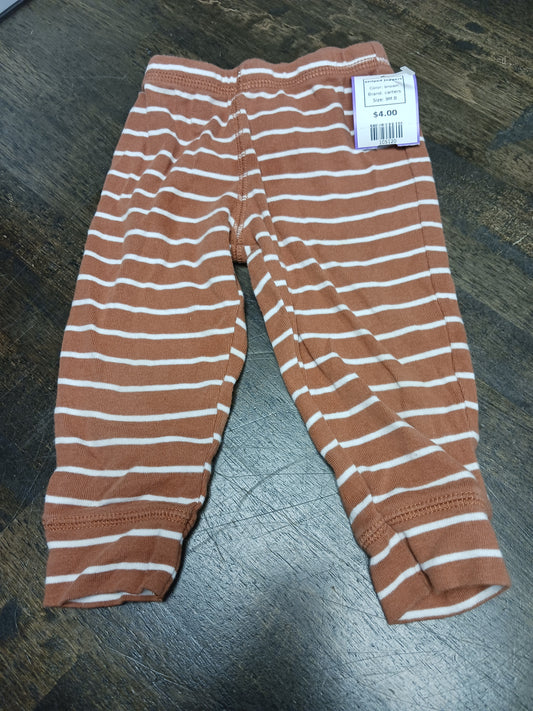 brown carters Striped Joggers, 9M B
