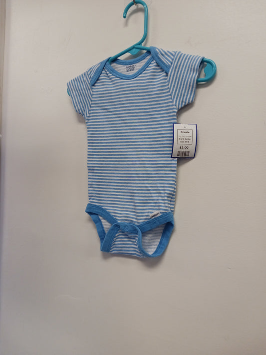Blue/White Striped Gerber Onesie, 6M B