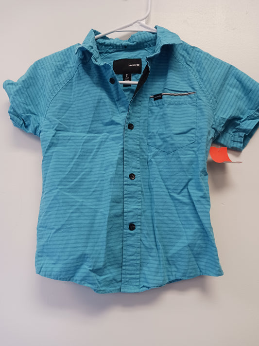 Blue Hurley Button Up, 7 B